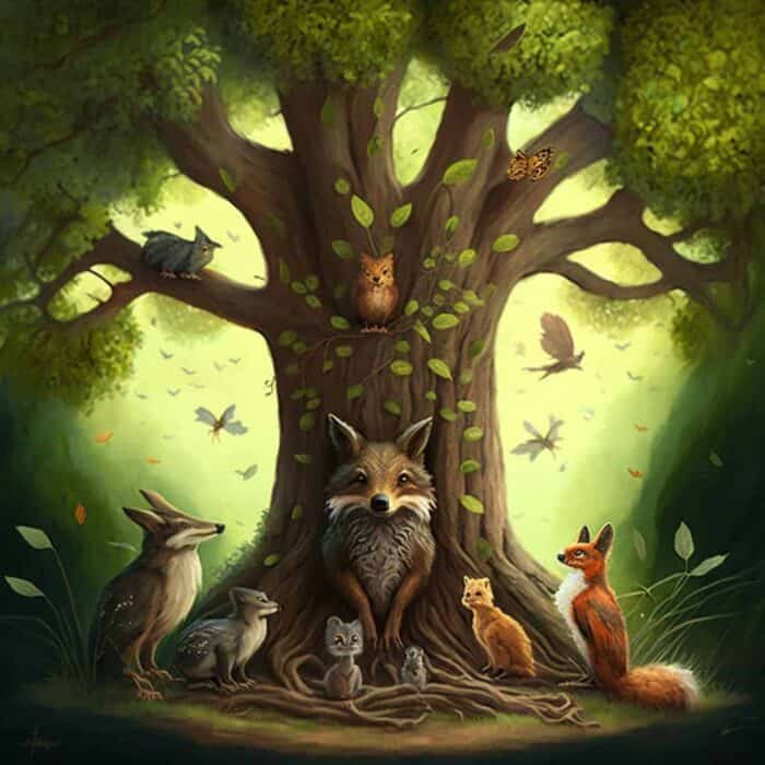 Rozprávka na dobrú noc - Ako zvieratká zachránili strom